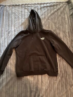 Puma  Black Hooded Sweatshirt